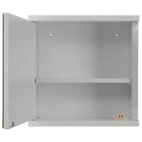 Croydex Simplicity Self Assembly White One Door Mirror Cabinet