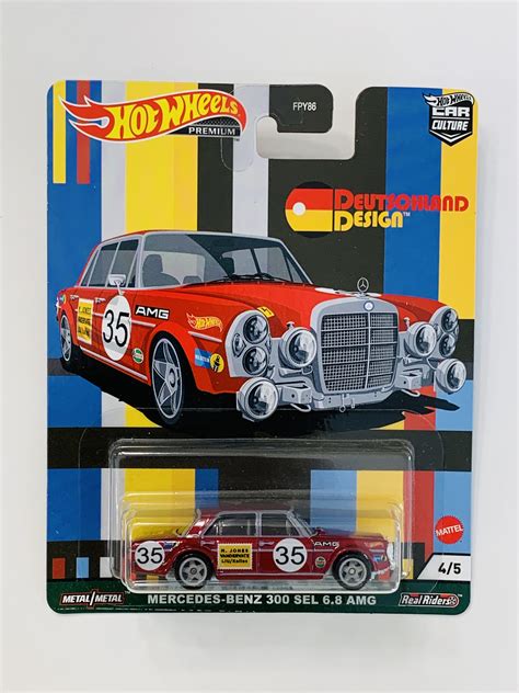 Hot Wheels Premium Deutschland Design Mercedes Benz 300 SEL 6 8 AMG