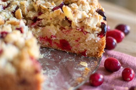 Vegan Cranberry Almond Coffee Cake — 86 Eats