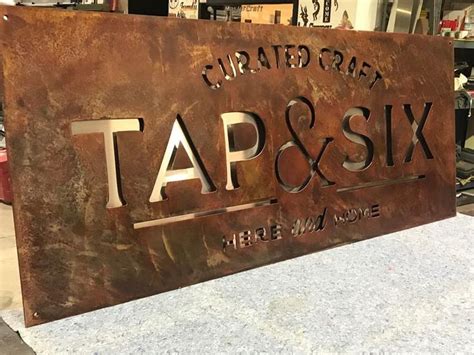 Large custom business sign Metal cutout | Etsy | Custom business signs ...