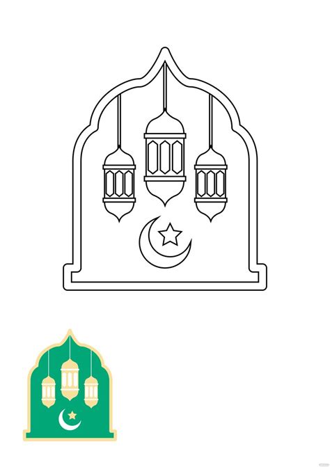 Eid Al Adha Islam Coloring Page In Pdf  Download