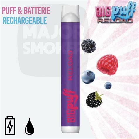 Big Puff Reload Puff Rechargeable Fruits Rouges Sauvages Majorsmoker