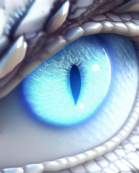 Premium Photo A Blue Dragon S Eye Is Shown With A White Skin