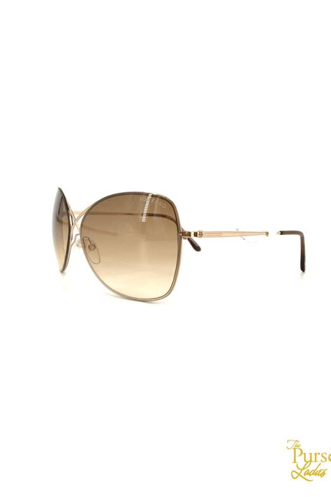 Tom Ford Tf250 Gold Metal Colette Butterfly Sunglasses Shopperboard