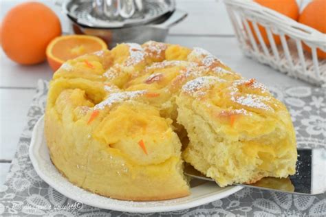 TORTA BRIOCHE Alla CREMA Di ARANCE Senza IMPASTO Soffice E Profumata