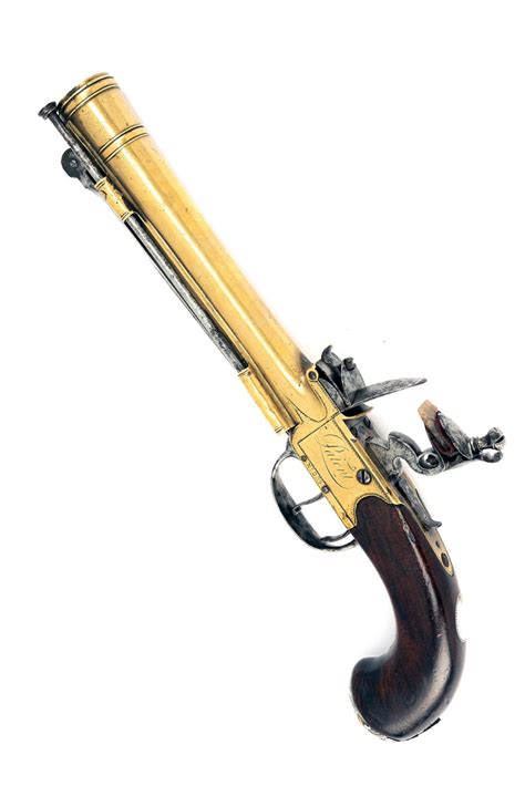 Bid Now An Interesting Brass Barrelled Flintlock Blunderbuss Pistol By John Waters Circa 1785