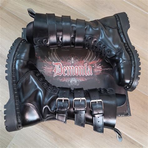 Demonia Gravel 14 Boots Rarediscontinued Size Depop