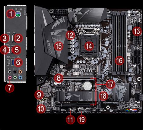 Z490m Gaming X Key Features Motherboard Gigabyte