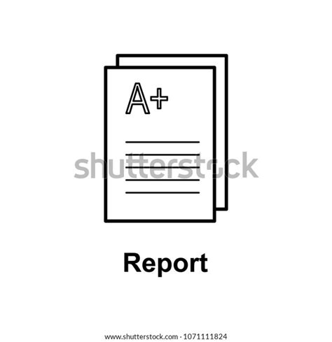 School Marks Icon Element School Icon Stock Vector Royalty Free