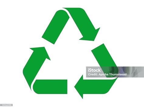 recycling symbol isolated   white background vector