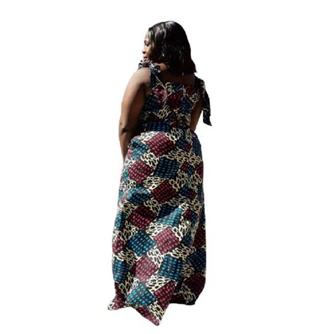 Lungi Ankara Maxi Dress Multicolours Royalty Collections Sa South