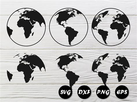 Erde Svg Datei F R Cricut Globe Geschnitten Datei Globus Etsy