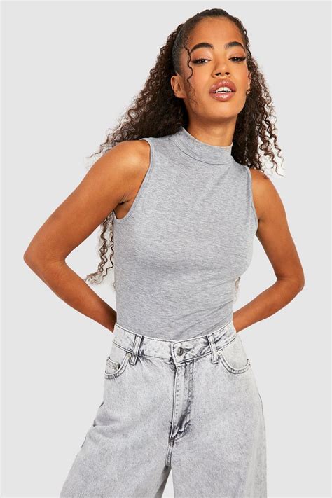 High Neck Bodysuits Turtleneck Bodysuits Boohoo Uk