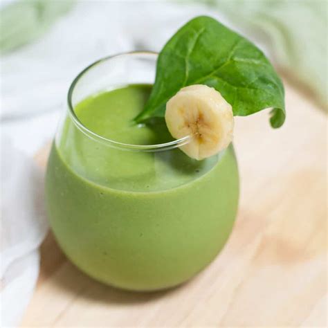 Banana Spinach Smoothie 4 Ingredients Keeping The Peas