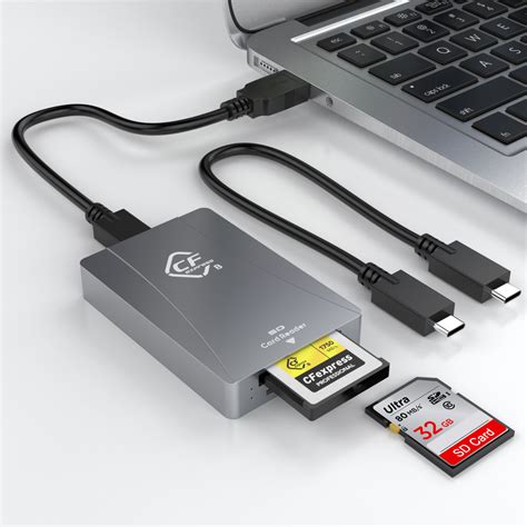 Rocketek UHS II Dual Slot USB C Memory USB C CFast 2 0 Card Reader