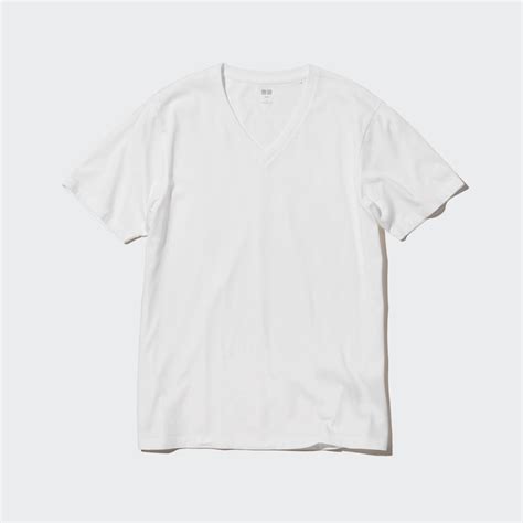 Men Supima Cotton V Neck Short Sleeve T Shirt Uniqlo Us