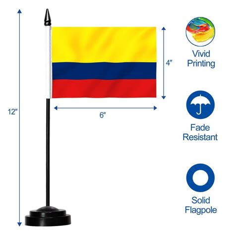 Columbia Deluxe Desk Flag Set X Inch Anley Flags