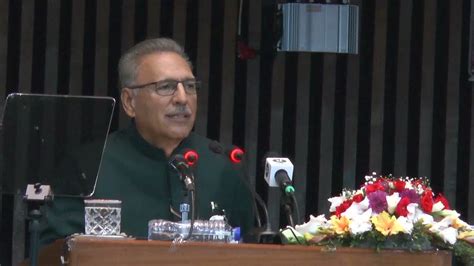 President Dr Arif Alvi Addressing The Joint Session Of The Parliament