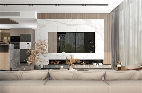 MODERN LIVING & OPEN KITCHEN on Behance