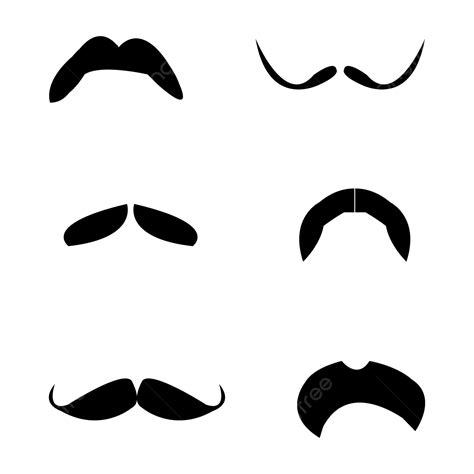 Vector De Bigote Simple Png Bigote Bigote Vectores Bigote Sencillo
