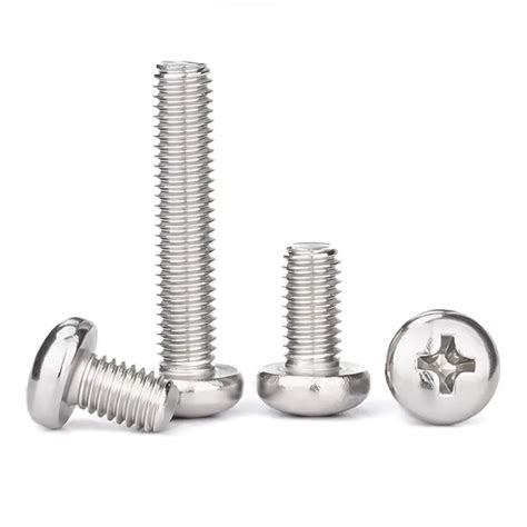 Cross Recessed Gb818 Pan Head Phillips Screws China Cross Recessed Gb818 Pan Head Phillips