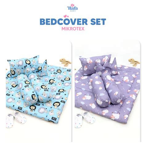 Jual NAFA BABY Bedcover Bayi Dan Bantal Guling Mikrotex New