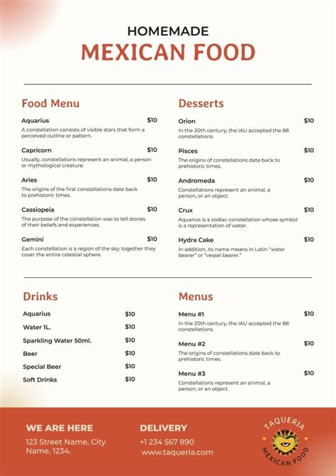 Free Mexican Menu Templates To Edit Wepik