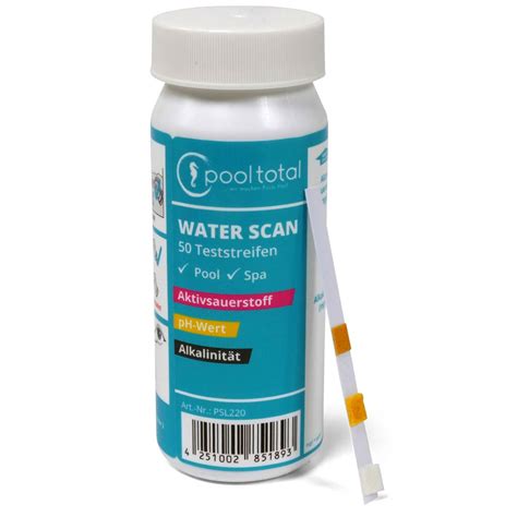 POOL Total Water SCAN 50 Teststreifen O2 PH Wert