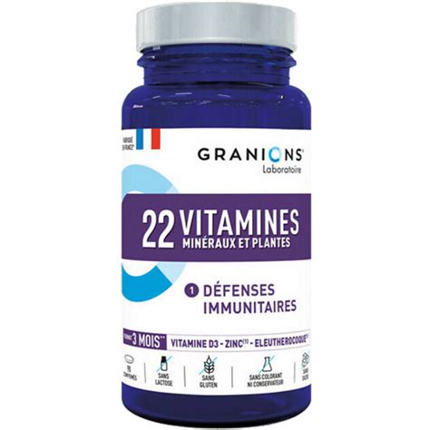 Granions 22 Vitamines Minéraux et Plantes x 90 Avis