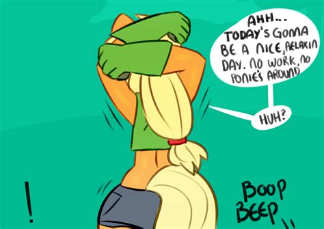 Anthro Applejack Arm Behind Head Artist Somescrub Ask