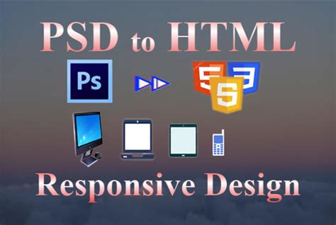 Design Psd To Html Responsive Website Using Html5 Css3 And Bootstrap 4