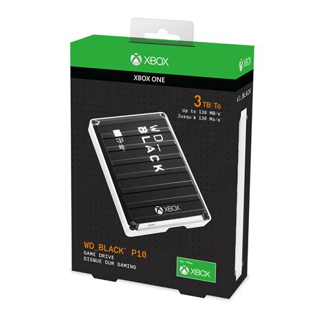 WD Black 3TB P10 Portable Game Drive for Xbox One - WDBA5G0030BBK-WESN ...