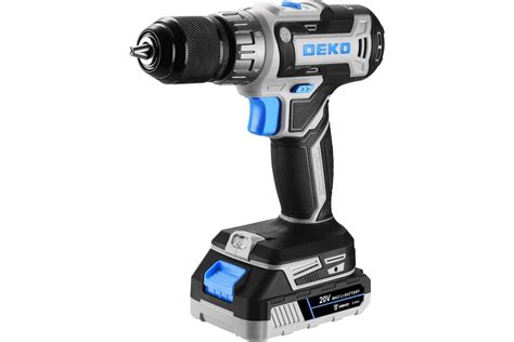 Аккумуляторная дрель-шуруповерт DEKO Loner 20V, 20В, 2x3.0 Ач 085-1005 ...