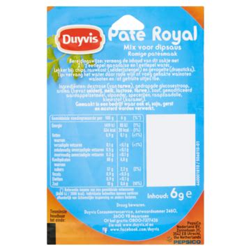 Duyvis Mix Pate Royal Dipsaus 6gr Bestellen Koek Snoep Chocolade