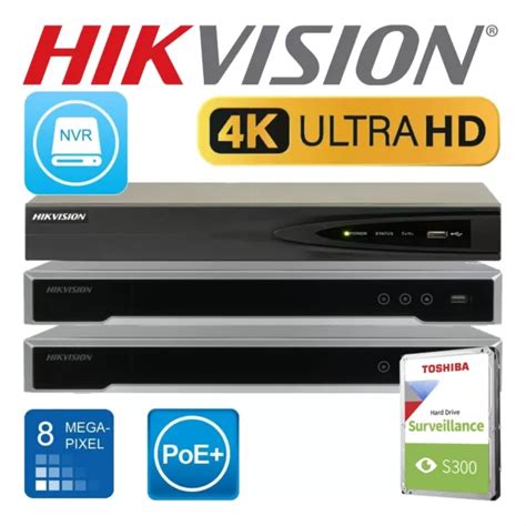 Hikvision 8mp Ip Nvr 4816ch 4k Nvr Cctv Poe Sistema Videoregistratore