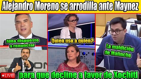 Alito Dispuesto A Renunciar Se Arrodilla Ante Maynez Para Que Decline A