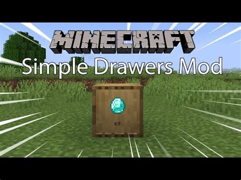 Minecraft Mod Mod Simple Drawers Mod