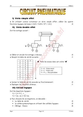 Exercice Corriges Sur Circuit Pneumatique Pdf Notice Manuel D Utilisation