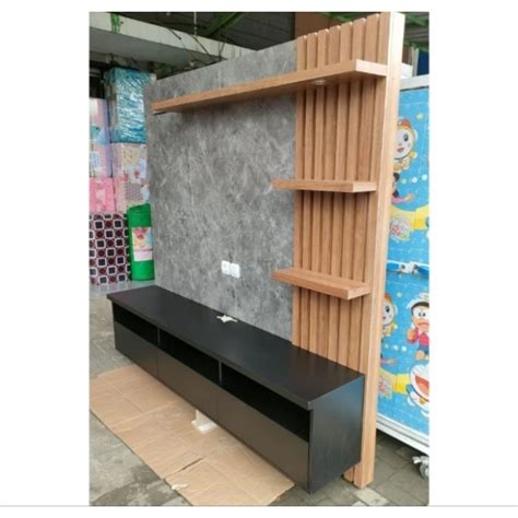 Jual Buffet Tv Gantung Rak Tv Backdrop Minimalis Hpl Shopee Indonesia