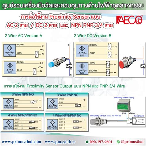 การต่อใช้งาน Proximity Sensor แบบ Dc 2 สาย Ac 2 สาย และ Npn Pnp 3 4 สาย