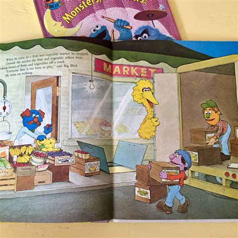 Vintage 1980s Sesame Street Book Collection Set Of 10 1980s Sesame Street Golden Press Books