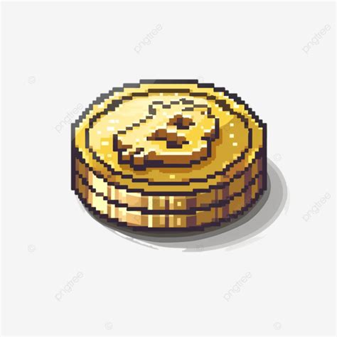 Pixel Art Game Currency Coin Crypto Coin Crypto Currency PNG