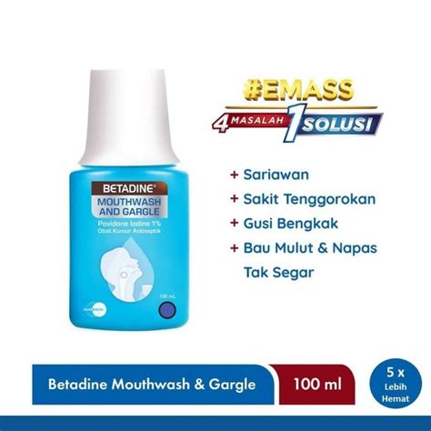 Jual Betadine Gargle Mouthwash Ml Cairan Kumur Antiseptik Obat