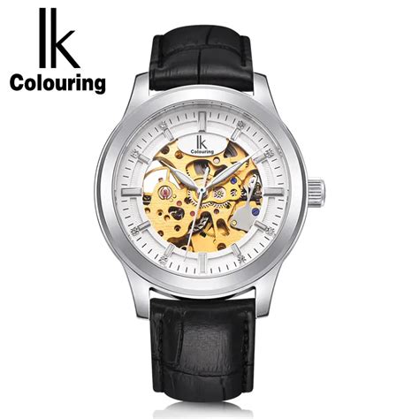 Ik Colouring Skeleton Men Watches Luxury Business Casual Automatic