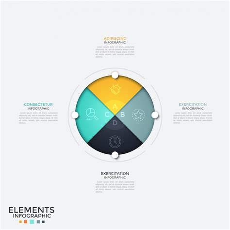 Plantilla De Infografía Moderna Vector Premium