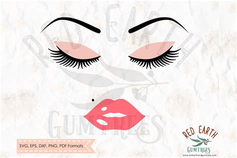 Lashes Lips And Eyebrows Eyelashes In SVG DXF PNG EPS 132071