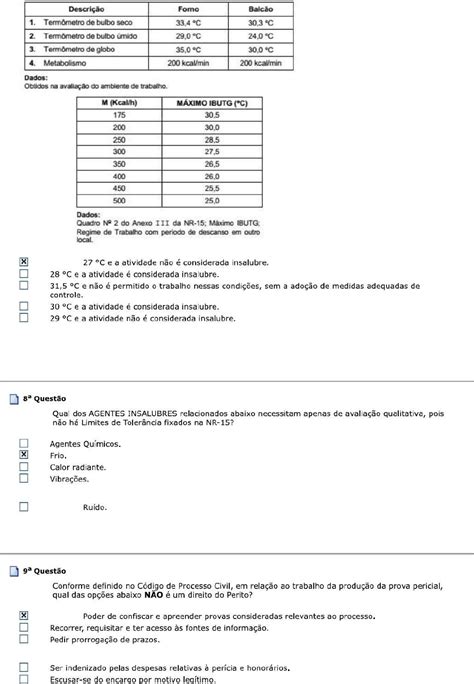 Prova Per Cias T C Em Insalubridade E Periculosidade Av