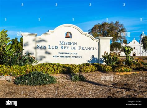 Mission San Luis Rey De Francia Founded 1798 Sign Oceanside