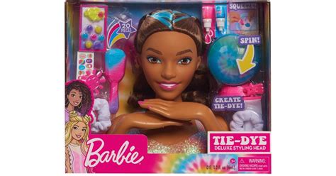 Barbie Tie Dye Deluxe Styling Head Brunette Hair With Blue Highlights Compare Prices Klarna Us