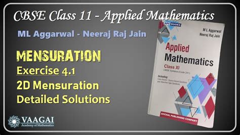 Cbse Class Applied Mathematics Ml Aggarwal Exercise